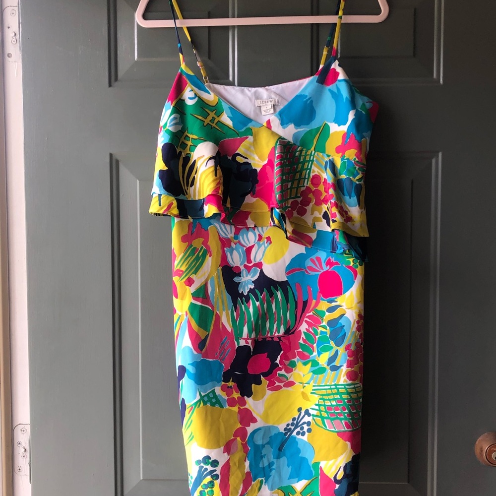 NEW J.Crew Multicolor Tropical Floral Summer Dress